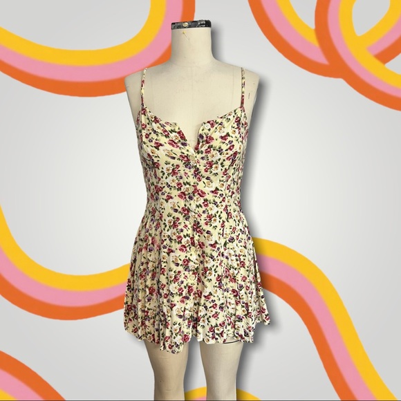 Regard mini floral button up dress size small - Picture 1 of 4